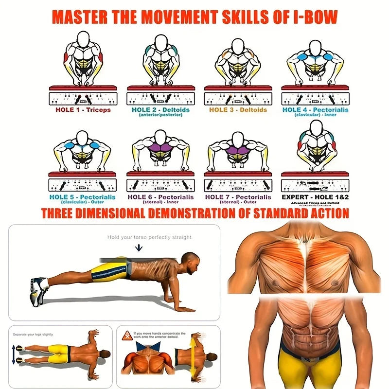 Steelion Push-Up Board Pro – Portable Multifunction Fitness Training System